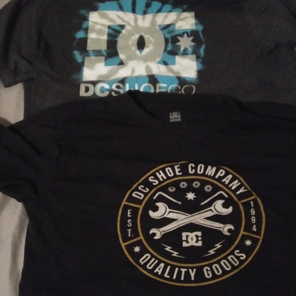 2 DC.  t-shirts